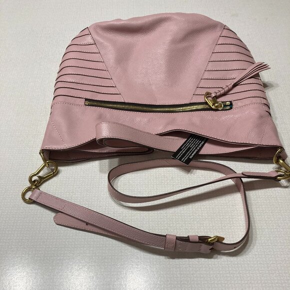 NWT Pale Pink Leather orYany Crossbody/ Satchel - Picture 13 of 14